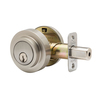 Copper Creek Round Contemporary Single Cylinder Grade-3 Deadbolt, Satin Stainless DBR2410SS